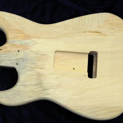 Figured Walnut Top / Aged Pine Strat body - Standard - 3lbs 14oz #3687  USA IMPORT CHARGES INCLUDED image 5