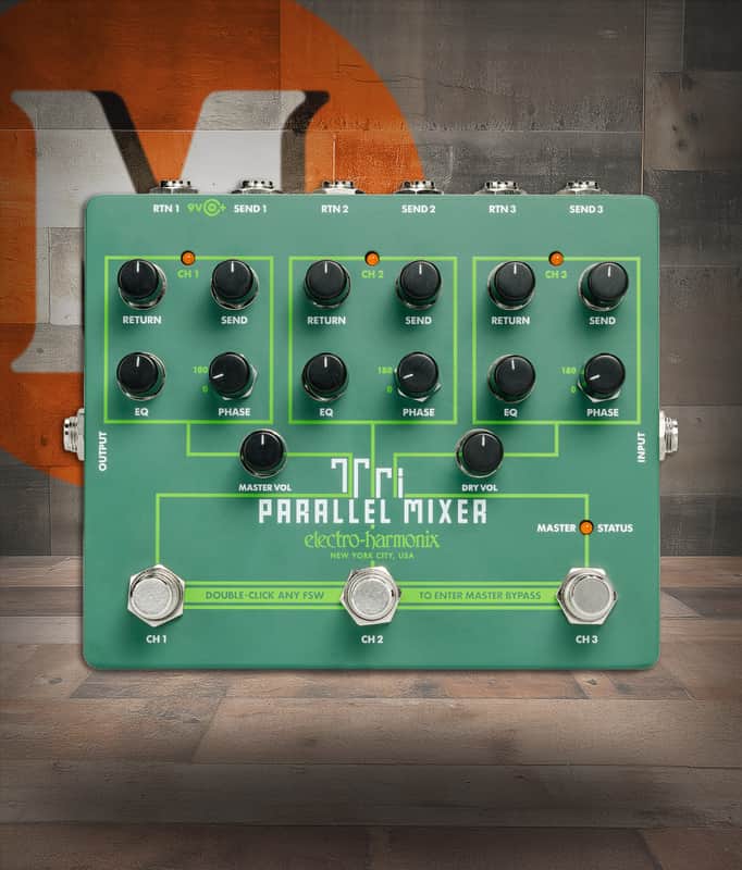 Electro-Harmonix Tri Parallel Mixer Effect Loop Mixer/Switcher (TRIPARALLEL) image 1