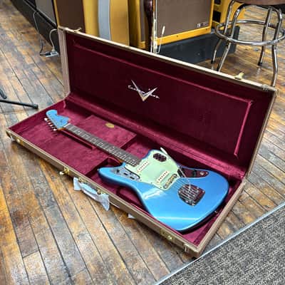 Fender Custom Shop 1964 Jaguar Journeyman Relic Electric Guitar Faded Aged Lake Placid Blue w/Hard Case image 9