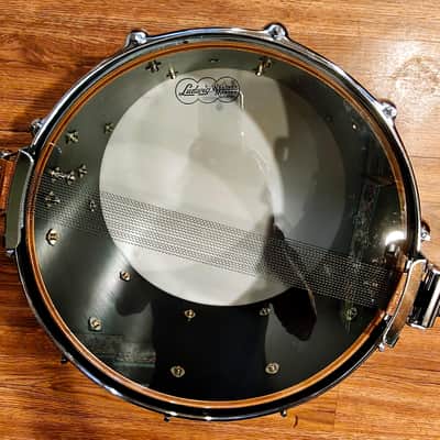 YAMAHA 1980 Recording Custom Snare Drum SD098 - Piano Black Lacquer image 5