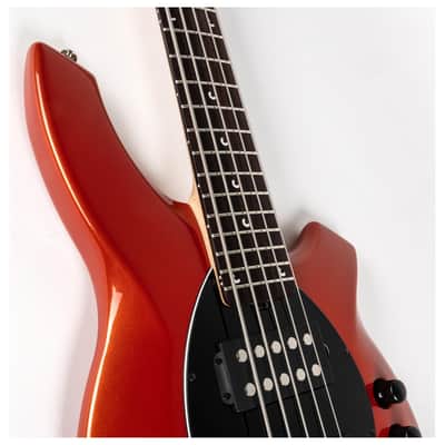 Ernie Ball Music Man Bongo 5HH 5-String Electric Bass, Blood Orange image 9