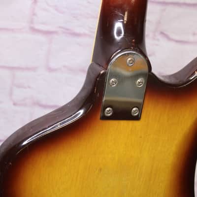 👀Vintage 1960s Zimgar Teisco SS-4L - Rare 4 Pickup Ry Cooder Gold Foil image 9