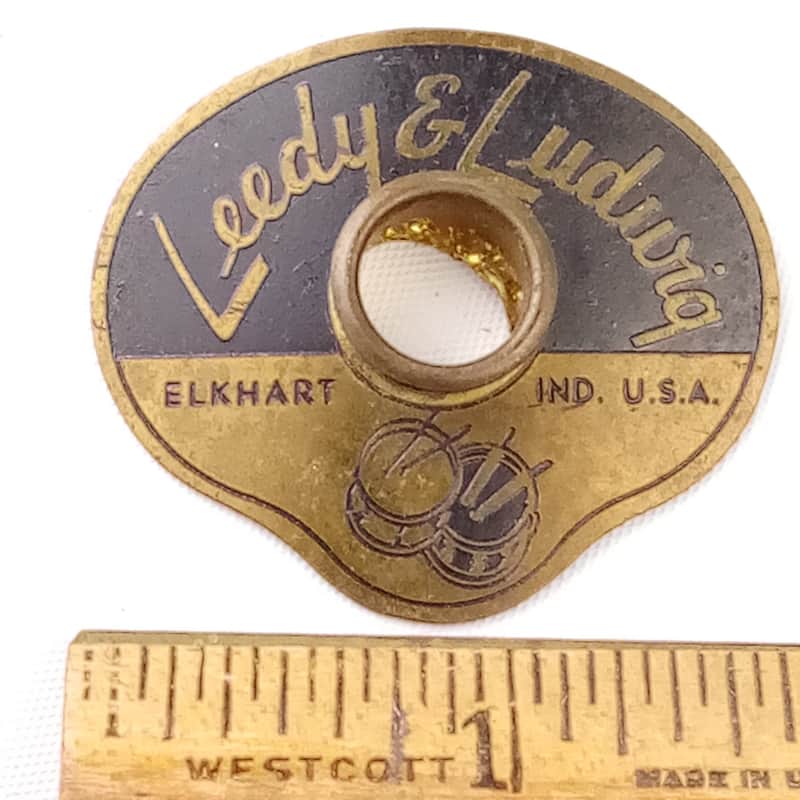 Leedy & Ludwig Badge Elkhart 1950-'54 Bass/Tom/Snare Drum Vintage50s +OG Grommet image 1