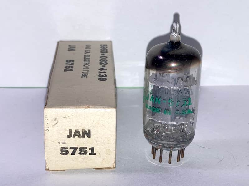 1969 GE 5751 JAN Mil-Spec Tube, Tested, NOS/NIB image 1