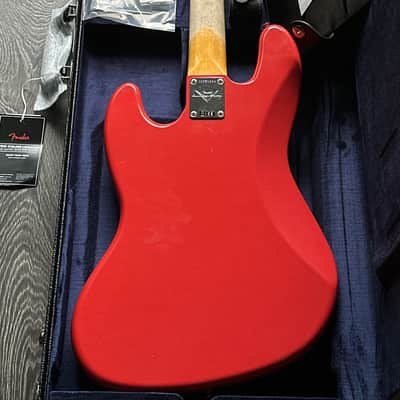 Immagine 2024 Fender Custom Shop 1963 Jazz Bass Journeyman Relic Fiesta Red Mint - 11