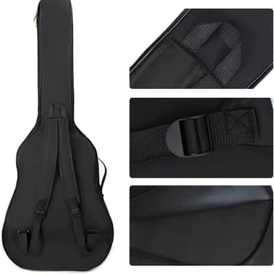 36 Inch Acoustic Guitar Gig Bag Waterproof Dual Adjustable Shoulder Strap 5mm Padding Backpack with Accessories -For 36" Acoustic Classic Guitar image 3