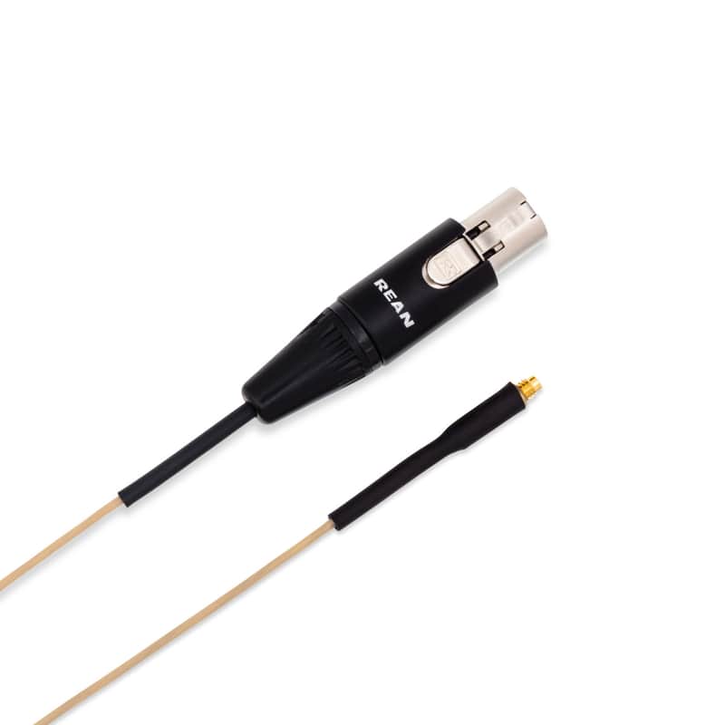 Mogan 2mm Replacement Cable for Shure Beltpacks, Beige image 1