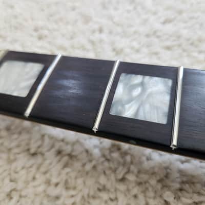 Fender Warmoth Telecaster replacement neck with Kluson tuners roasted maple ebony fretboard pearl block inlays tele rosewood image 17