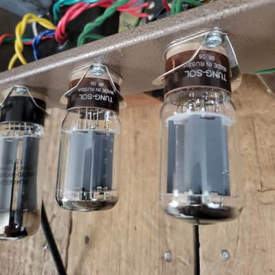 Victoria Regal II - Blond Tolex 2008 15" hand wired tube amp image 13
