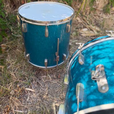 Slingerland Radioking 1950 - Blue sparkle image 6