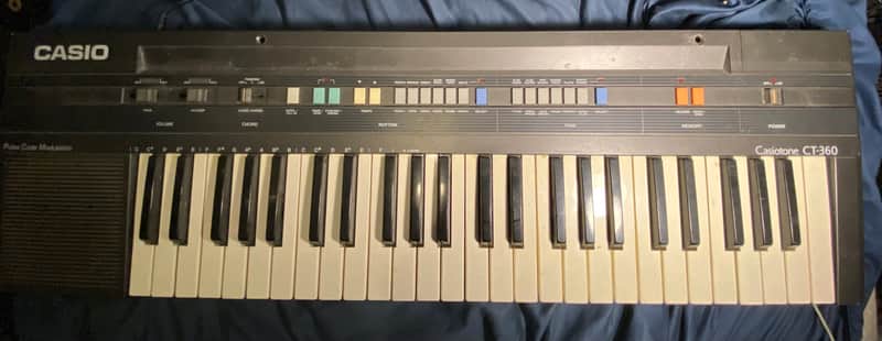 Casio CT-360 Casiotone 49-Key Synthesizer 1980s - Black image 1