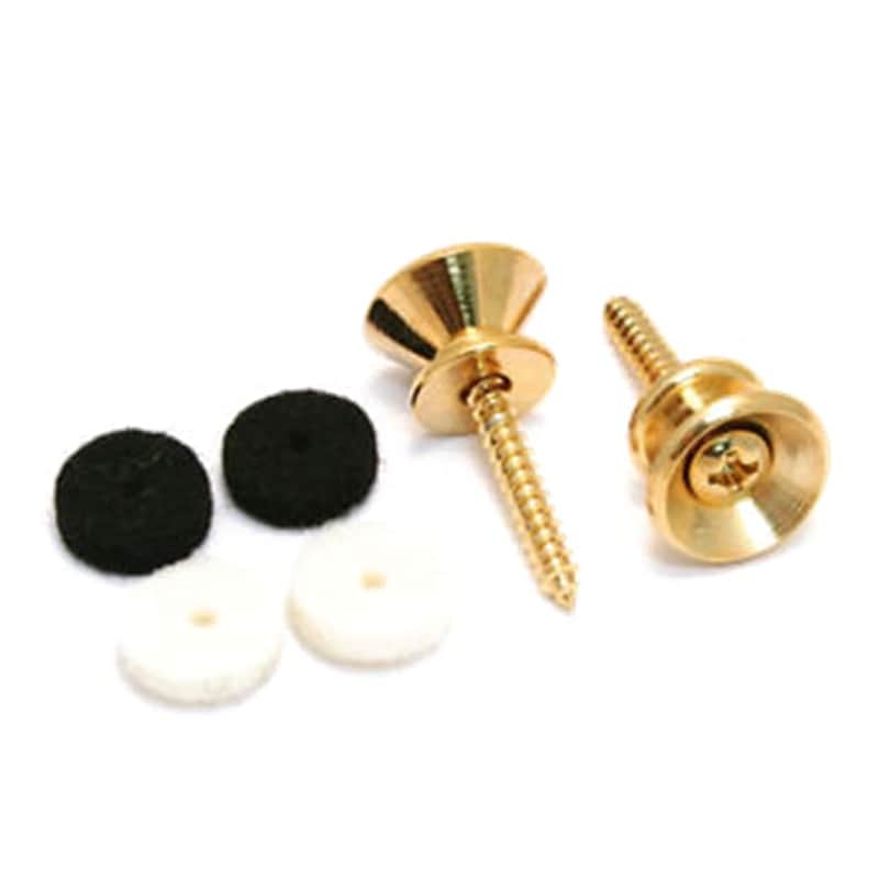 Fender Pure Vintage Strap Buttons, Gold (2) image 1