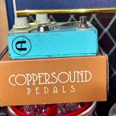 Coppersound Pedals Strategy V1 Preamp / Overdrive Sonic Blue Relic image 5