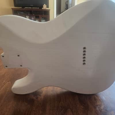 Warmoth Nitro Blonde Telecaster Body, Ash, Fully Loaded! 2020's - White Blonde image 8