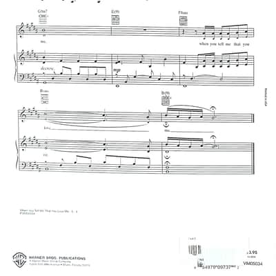 When You Tell Me That You Love Me Piano/Vocal/Guitar image 3