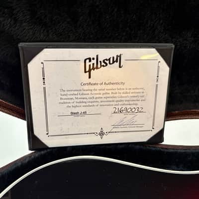 Gibson J-45 Slash Signature 2020 Vermillon Burst image 22