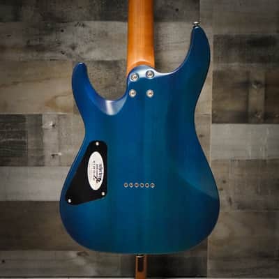 Schecter C-1 Standard Plus Guitar - Blue Fade (3937) image 5