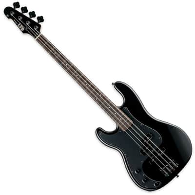 ESP LTD Surveyor '87 Electric Bass. Left Handed Black image 1