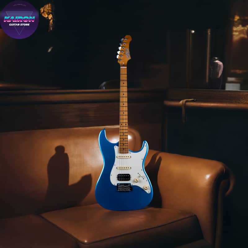 Jet Guitars JS-400 JS400 LPB, HSS Ceramic pickups, solid basswood body, 22 frets roasted maple neck, 2 point tremolo Free Setup image 1