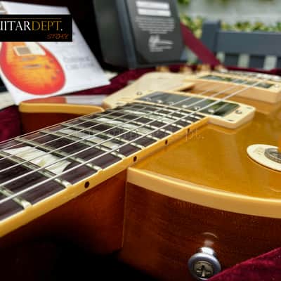 ♚CLEAN♚2009 Gibson CUSTOM SHOP R7 ♚ 1957 Les Paul GOLDTOP ♚ Very Dark Board !♚ VOS ♚57 image 8