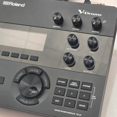 Roland TD-27 Drum Module + cable snake 2020s - Black image 5