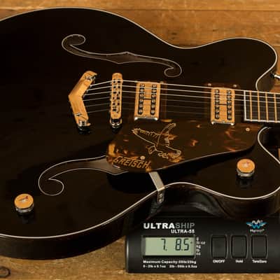 Gretsch G6636-RF Richard Fortus Signature Falcon Centre Block with V-Stoptail Ebony Black image 8
