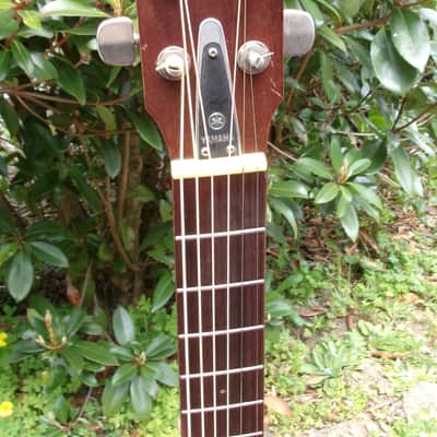 Yamaha FG-180 Red Label Jumbo Dreadnought 1971 - Natural + Hard Case image 5