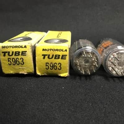 NOS PAIR MOTOROLA (RCA) 5963 Audio Amplifier VACUUM TUBES Tested USA 5.3343-D image 3