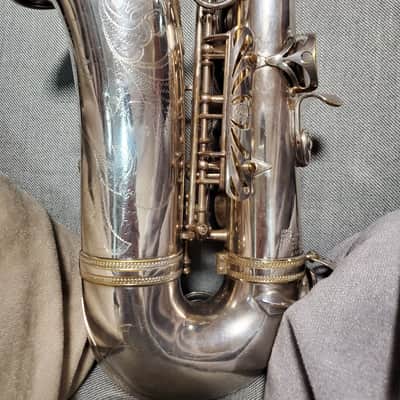 Selmer Mark VI Alto Saxophone, original silver plate and 5-digit! image 4