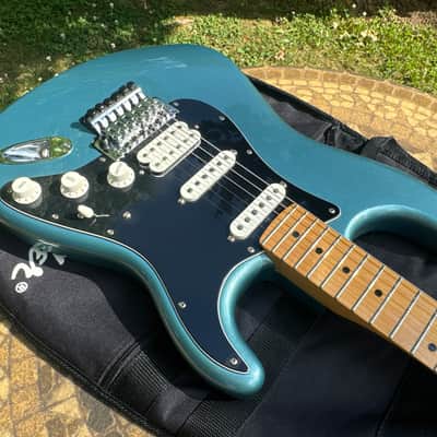 2019 Fender player Stratocaster Tidepool Blue HSS Floyd Rose image 11