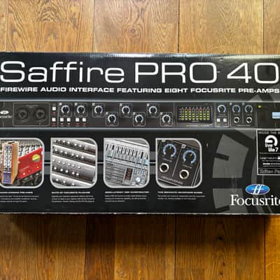 Focusrite Saffire Pro 40 Firewire Audio Interface 2010s - Black image 1