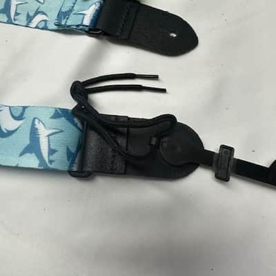 Perri’s Leathers 1.5" Polyester Ukulele Strap Shark Pattern - UKLPCP-7791 image 4