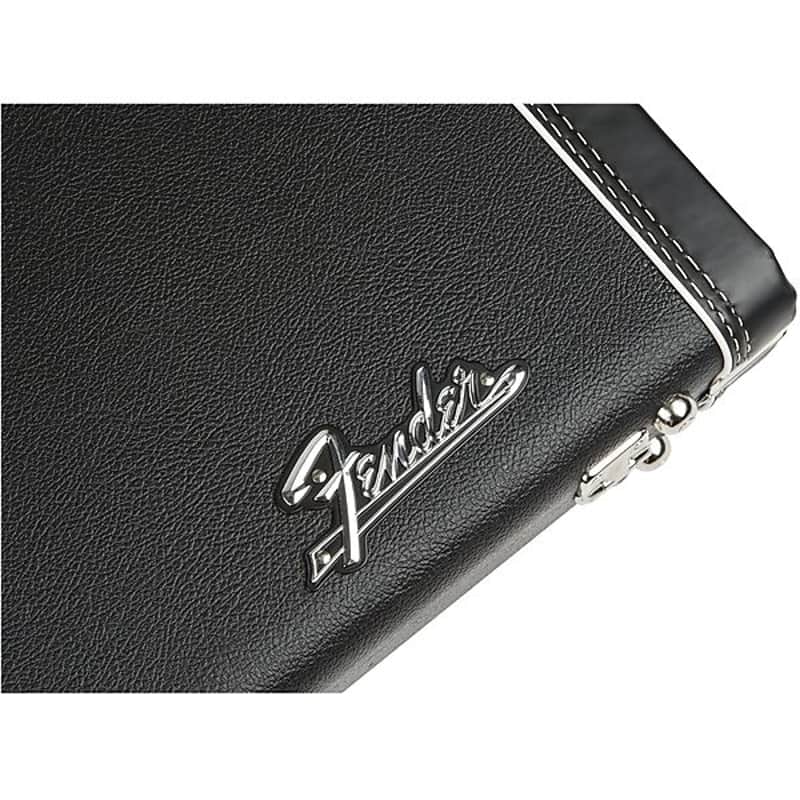 Fender G&G Deluxe Strat/Tele Hardshell Case, Black with Orange Plush Interior, Fender Amp Logo 2016 image 4