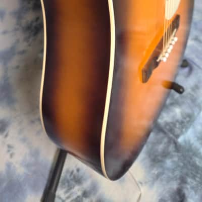 Vintage RARE 1959 Kay K6110 "Western Rhythm" X-Braced Dreadnought Acoustic Guitar Pro Setup New Strings Original Soft Shell Case image 6