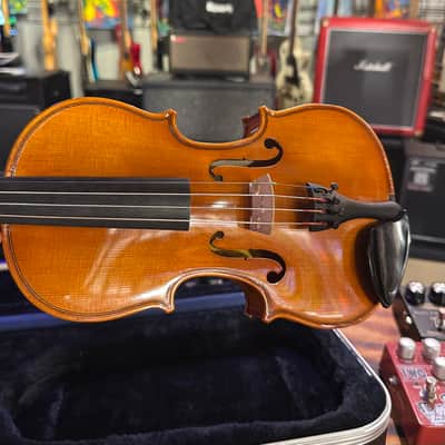 Samuel Eastman VL 100 1/4 Violin Crack Repaired By Brann Guitar Works image 6