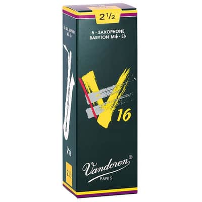 VANDOREN Vandoren V16 Baritone Saxophone Reed (2-1/2 Hardness) [Ships via Courier] [Officially Imported] image 1