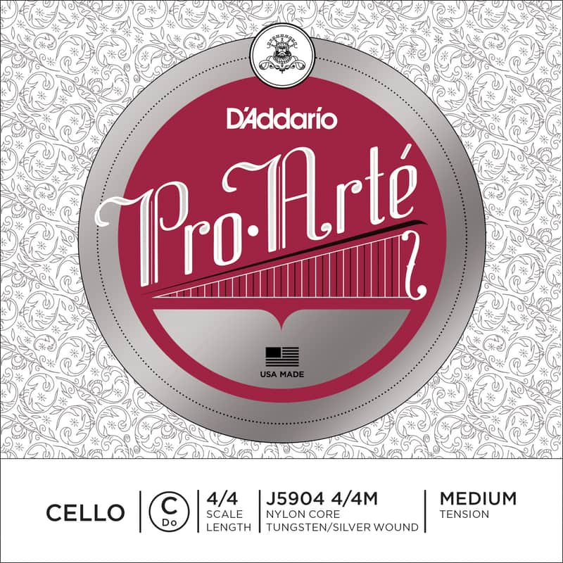 D'Addario J5904 4/4M Pro-Arté 4/4 Cello String - C Medium image 1