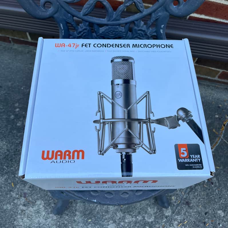 Warm Audio WA-47jr Large Diaphragm Multipattern FET Condenser Microphone 2018 - Present - Nickel image 1