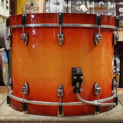 1990s Ayotte Custom Maple Sunburst Drum Kit 14x20 14x14 8x12 5.5x14 image 6