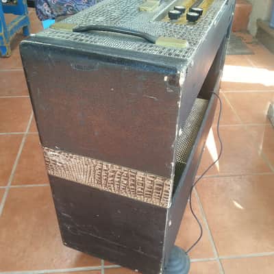 1963 Selmer Zodiac Twin 30 amp in Great Condition. Zodiac Twin  30 1963 Croc- covering image 7