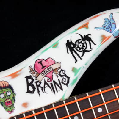 Custom Painted and Upgraded Yamaha RBX 260 With Matching Headstock And Graphics image 9