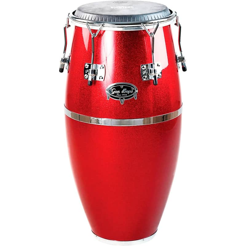 Gon Bops Roberto Quintero Signature Congas Regular 11.5 in. Red Sparkle image 1