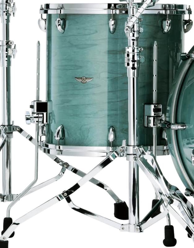 Tama TWF1414-SBU STAR Walnut Floor Tom 14 - Smoky Blue Mist image 1