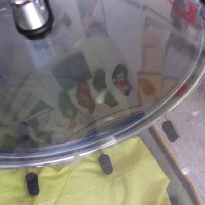 Crush Clear Acrylic Seamless 16" dia x 14" Floor Tom Drum with 3 x Legs Lot image 8