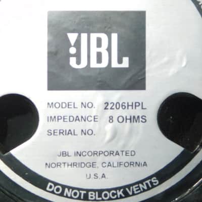 JBL 2206HPL 12″ 8 Ohm Low Frequency Transducer image 5