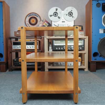 Honey Oak Audio Rack – Solid Wood 3-Tier Hi-Fi Rack – 5-Year Warranty image 4