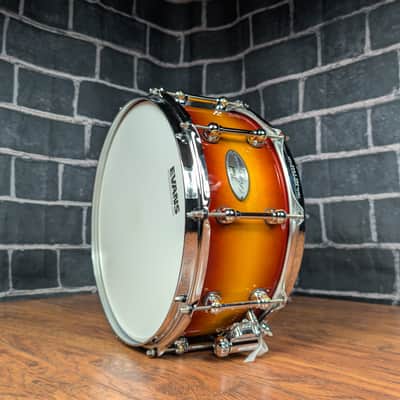 Pearl Reference Pure 6.5x14 Snare Drum – Honeyburst • Premium Hybrid Shell • Studio‑Grade Sensitivity • Explosive Projection • PURESOUND Equalizer Upgrade • Mint Condition image 1