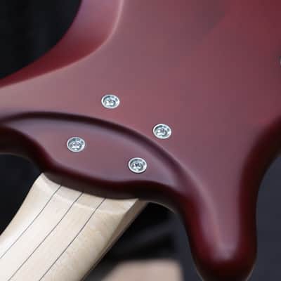 Warwick RockBass Corvette Basic 5-String Burgundy Red Transparent Satin w/Bag image 17