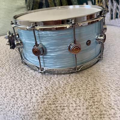 DW Collectors series Maple Standard snaer 2020s - Pale Blue Oyster image 7
