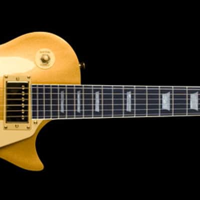 Oscar Schmidt OE20G Classic Single Cutaway Solid Body 6-String Electric Guitar - Gold Top image 2